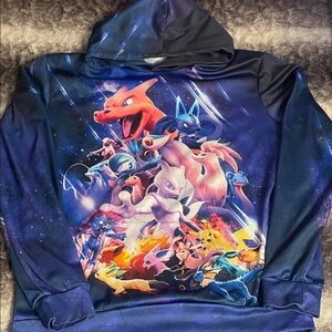 Colorful Pokémon Graphic Hoodie
